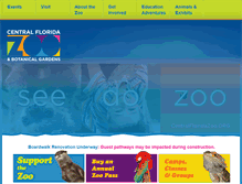 Tablet Screenshot of centralfloridazoo.org